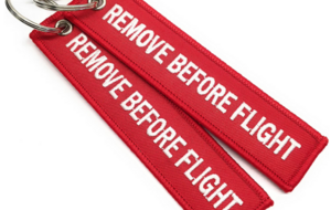 Porte clé 'Remove Before Flight'
